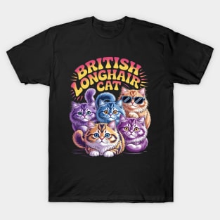 90's British Longhair Cat Highland Straight T-Shirt